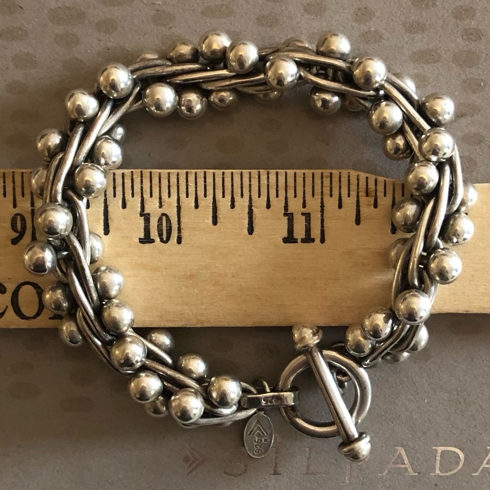 Iconic Silpada Sterling Silver DNA Toggle Clasp Bracelet B0523 - Picture 14 of 14